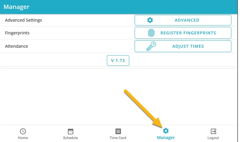 1. Access the manager page