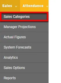 Go to Sales Categories