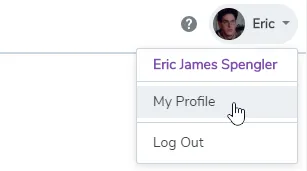 Go to your profile page