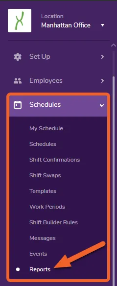 Go to your Schedule Reports page