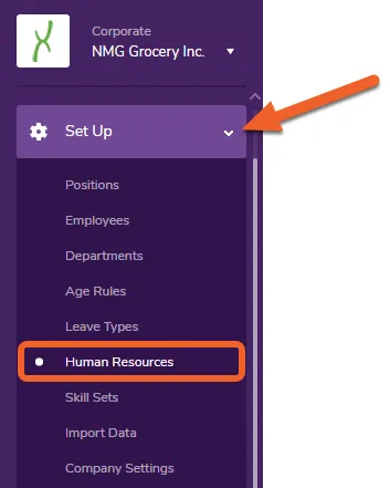 Navigate to the Documents page at the Corporate level