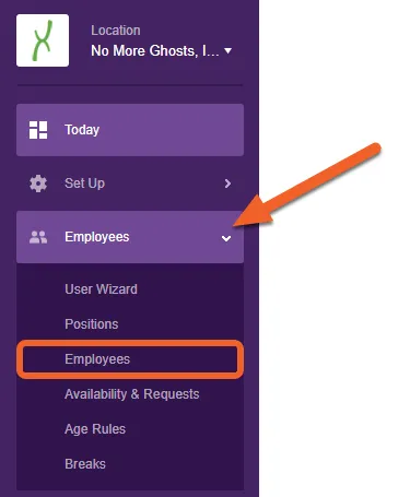 Navigate to your Employee list