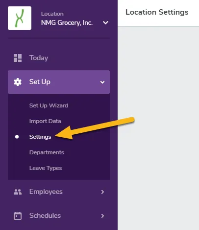 Location Settings | TimeForge - Google Chrome