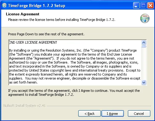 Accept the EULA