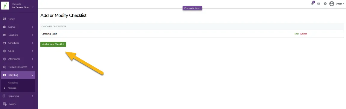 Add a new Checklist