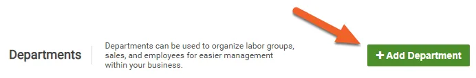 Enable Departments in TimeForge