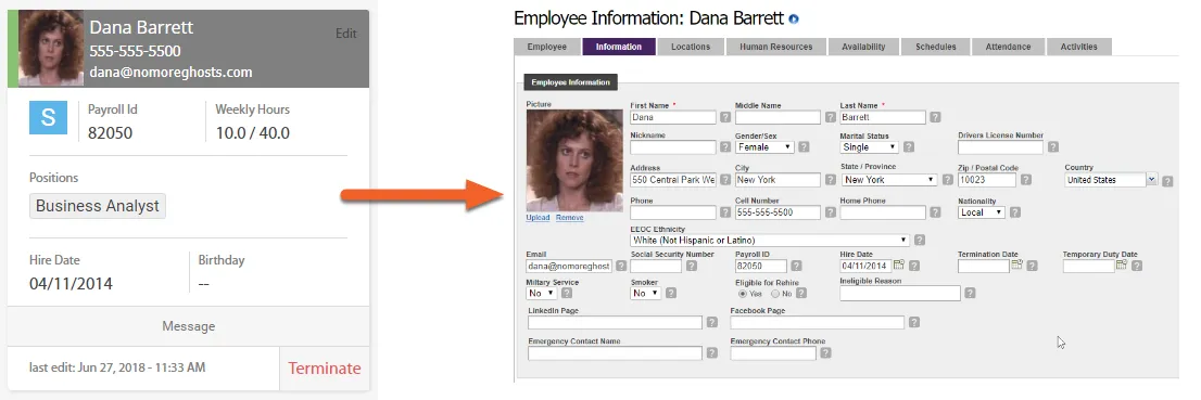 How do I edit the information in Grid View?