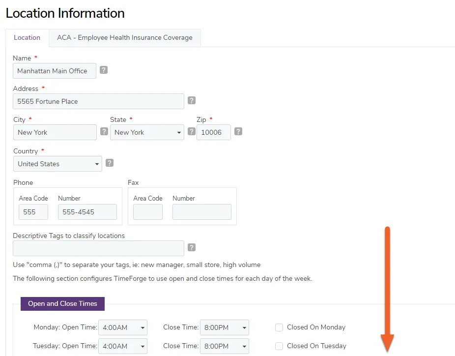 Scroll down the page to the security options