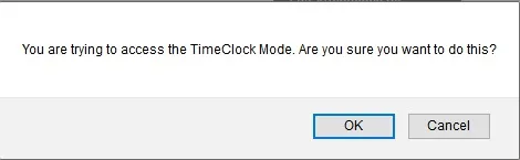 Starting TimeClock Mode