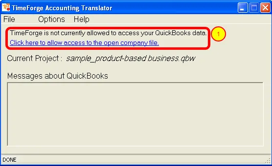 View the QuickBooks Translator Dashboard