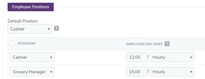 Check employee pay rates