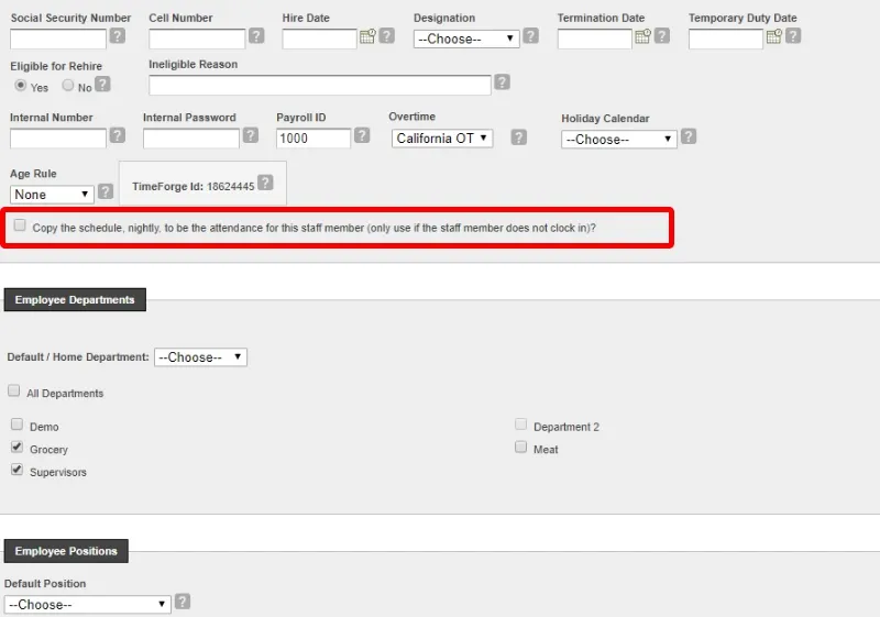 Check to see if attendance is set to show up for Salaried Employees. 
