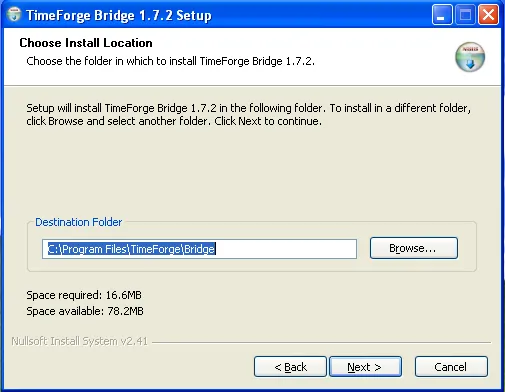 Choose a Directory to Install the Software