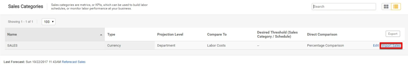 Click “Import Sales”.