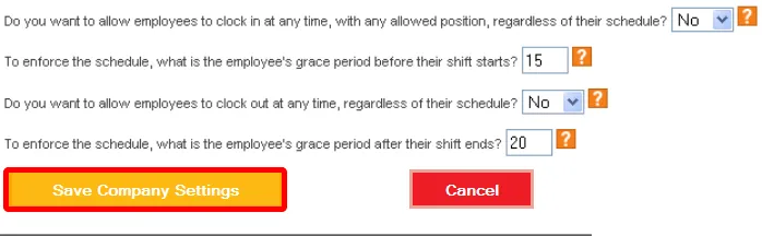 Configure the Attendance Options to prevent riding the clock.