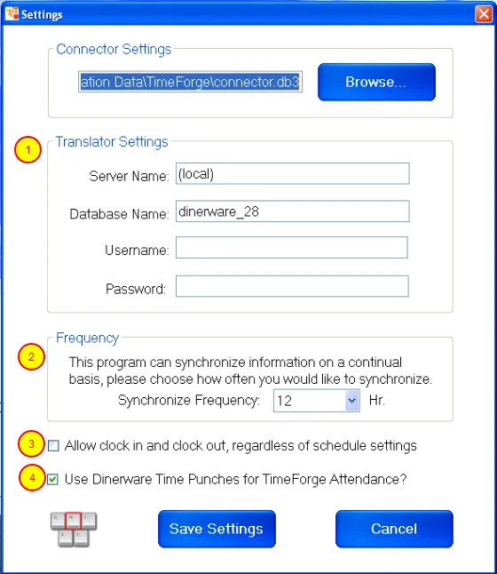 Configure the Dinerware POS Integration