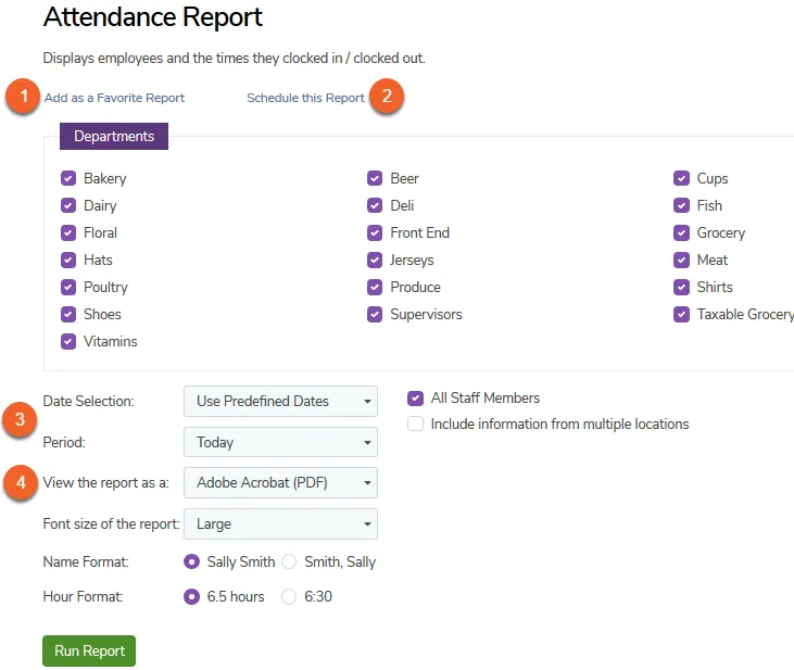 Customize Your Report