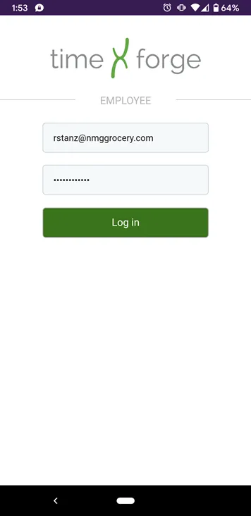 Log into the app on your mobile device