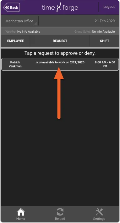 Manager App