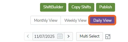 Select the Daily View