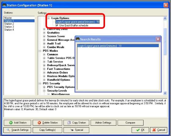 Set up Grace Periods for Early Clock In