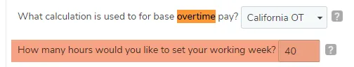 Apply the overtime rules
