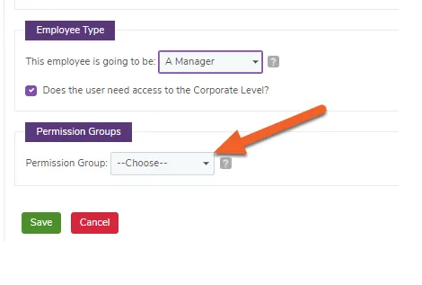 Assign the Permission Group and click Save