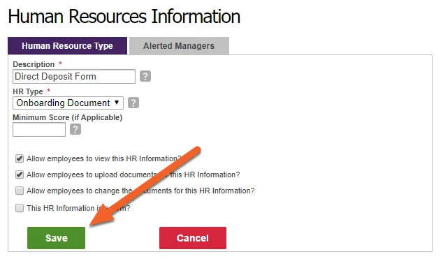 Click Save to save your new document