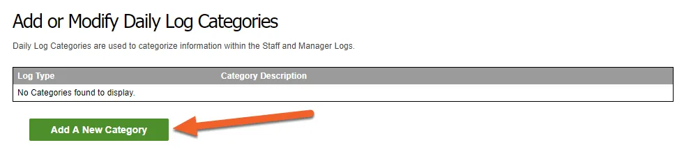 Click the Add A New Category button