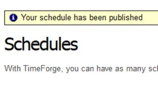 Create and Post a Schedule in TimeForge