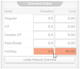 Manually adjust the employee’s pay