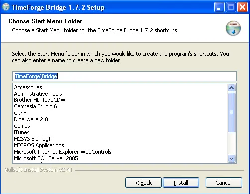 Pick a Start Menu Folder