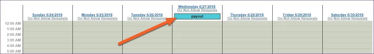 Request a PTO payout