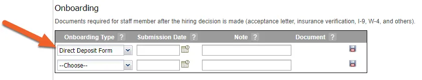 Select the document you want to add