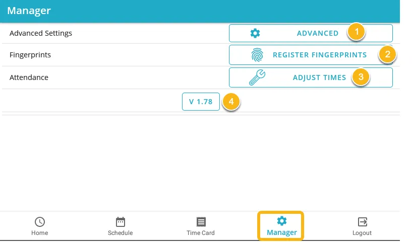 Understanding the Manager page