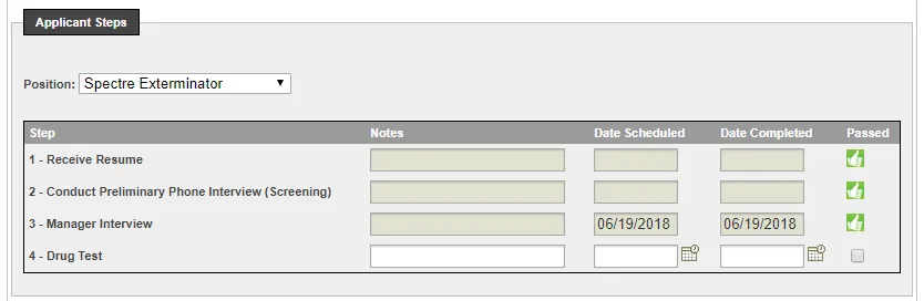 Applicant Tracking