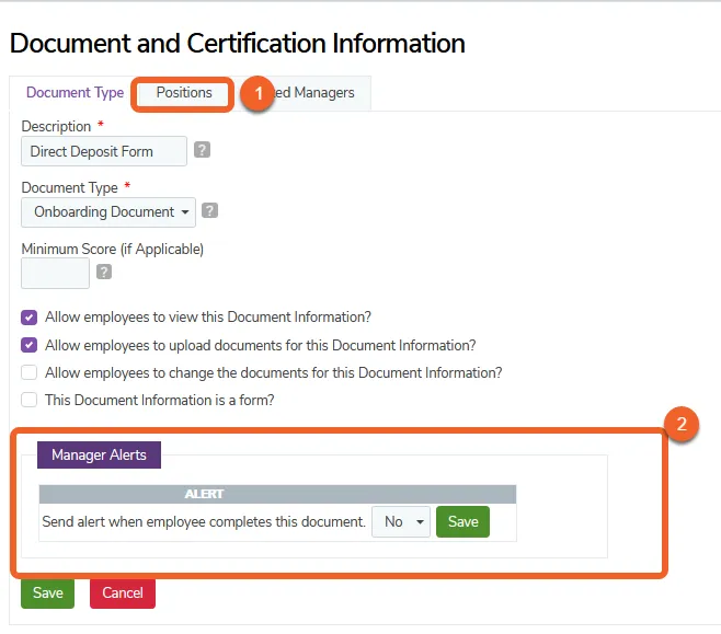 Click Save to save your new document