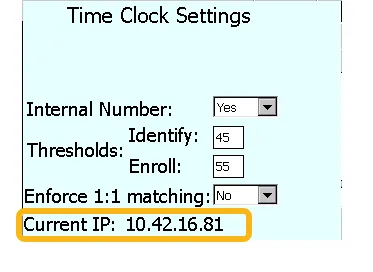 TimeClock Settings 