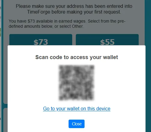 Requesting early access to your wages