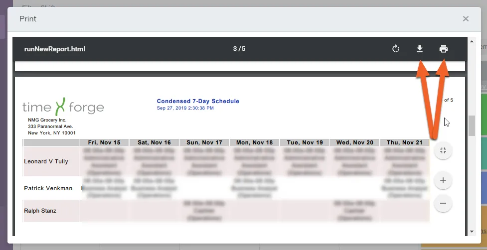View and print your report