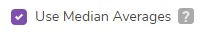 5. Use Median Averages?