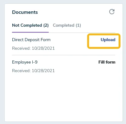 If the link says Fill Form