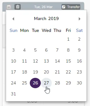 Moving a punch date