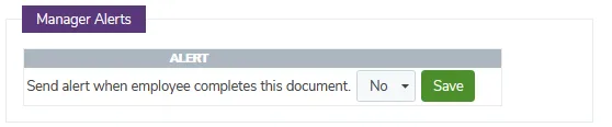 (Optional) Choose whether managers should receive alerts