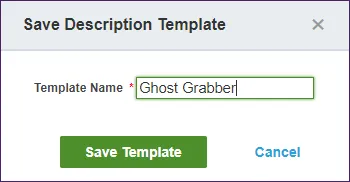 (Optional) Save your job description as a template