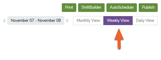 Select the Weekly View