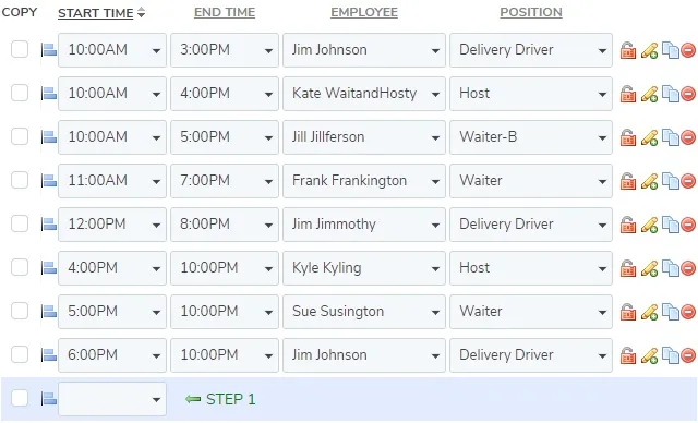 Your schedule is finished!