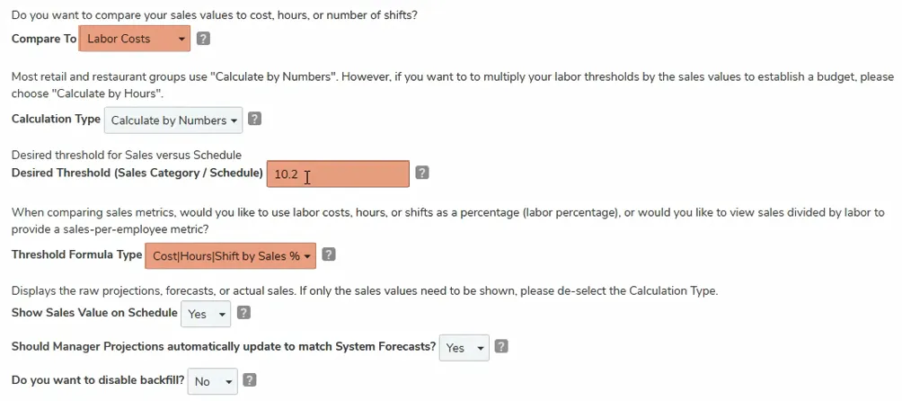 Check to make sure your Sales category settings are correct