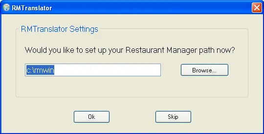 Configure Restaurant Manager Connection Settings