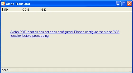 Configure the Aloha POS Integration